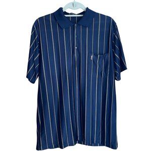 Yves Saint Laurent Vintage 90s Mens Polo Shirt Size Large Multicolor Striped